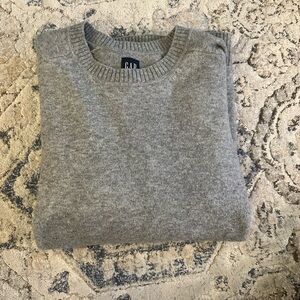 GAP Men's Heather Gray Crewneck Sweater